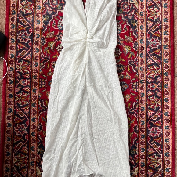 Zara medium asymmetrical white dress - Picture 5 of 6